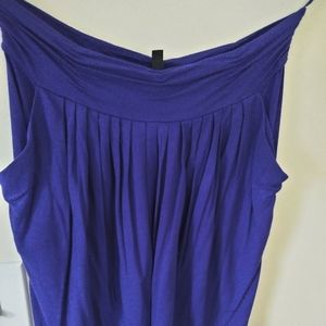 BCBG MaxAzria Purple Stretch Pleated Miniskirt.